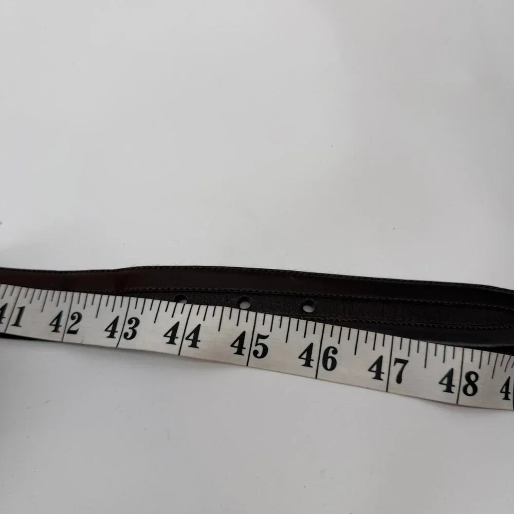 Mezlan Men’s Brown Leather Belt Made in Spain Size 42